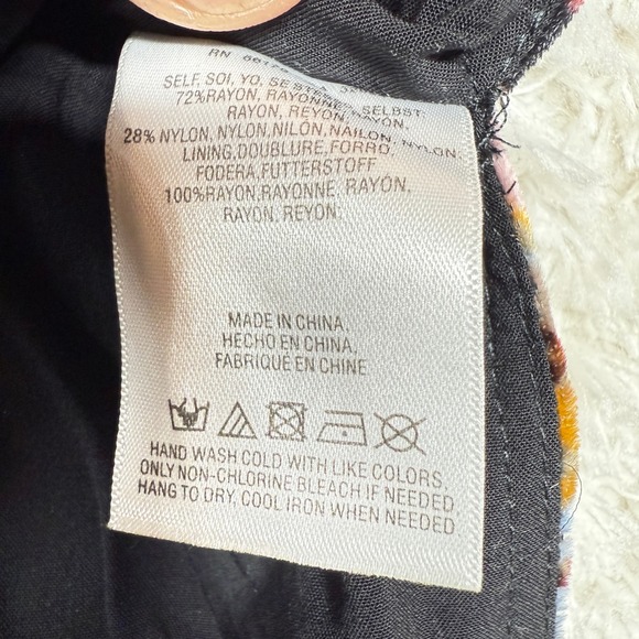 Daniel Rainn Dress Women's 1X Maxi Sleeveless Peacock Print Velvet Boho Gypsy - Picture 11 of 12